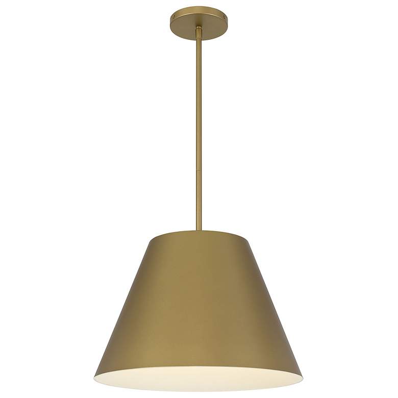 Image 1 Alteck Jaz 16" Painted Brass LED Pendant