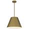 Alteck Jaz 16" Painted Brass LED Pendant