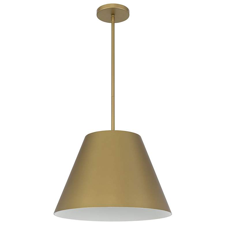 Image 2 Alteck Jaz 16" Painted Brass LED Pendant more views
