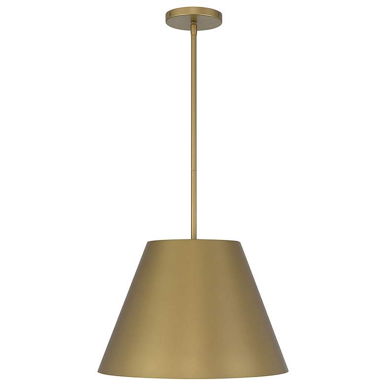 Image 3 Alteck Jaz 16" Painted Brass LED Pendant more views