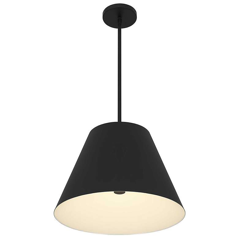 Image 2 Alteck Jaz 16" Sand Black LED Pendant more views