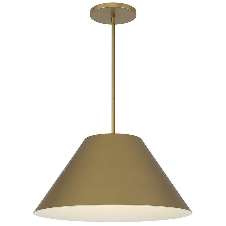 Image 1 Alteck Jaz 22" Painted Brass LED Pendant