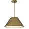 Alteck Jaz 22" Painted Brass LED Pendant