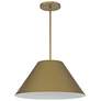2_Alteck Jaz 22" Painted Brass LED Pendant more views