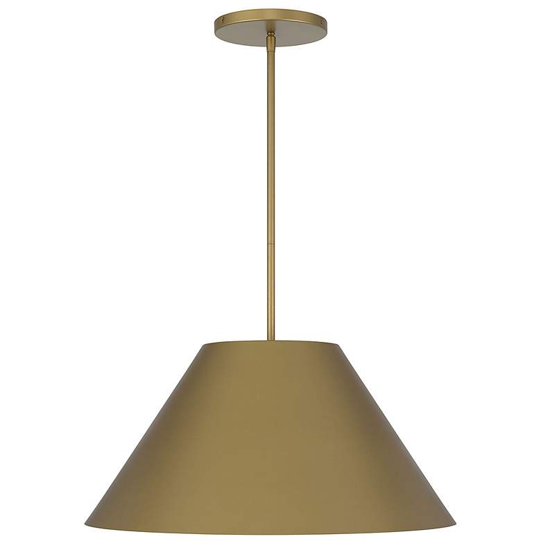 Image 3 Alteck Jaz 22" Painted Brass LED Pendant more views