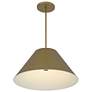 4_Alteck Jaz 22" Painted Brass LED Pendant more views
