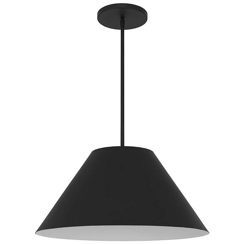 Image 2 Alteck Jaz 22" Sand Black LED Pendant more views
