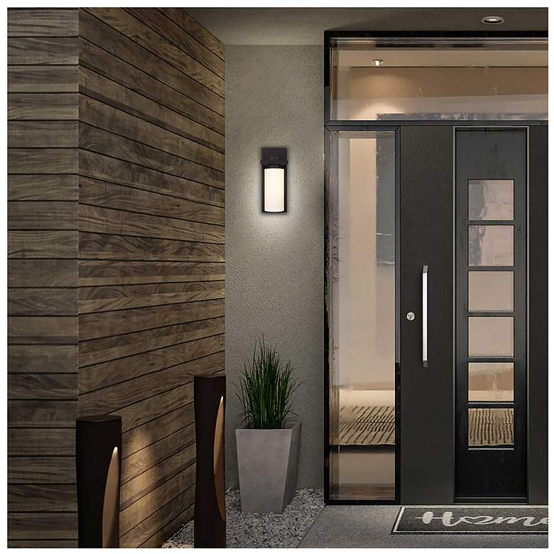 Image 6 Alteck Kast 14" High Dark Bronze LED Wall Sconce more views