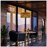 6_Alteck Key West 22" Wide Sand Black/Rattan LED Outdoor Hanging Light more views