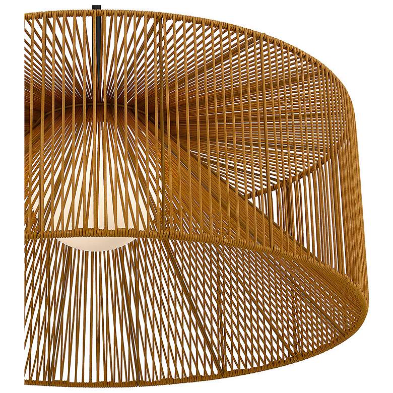 Image 5 Alteck Key West 30" Wide Outdoor Rattan LED Pendant more views