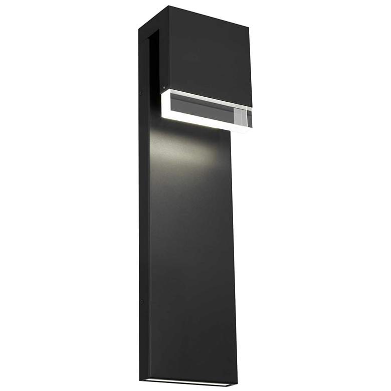 Image 1 Alteck Lagos 24" High Sand Black LED Wall Sconce