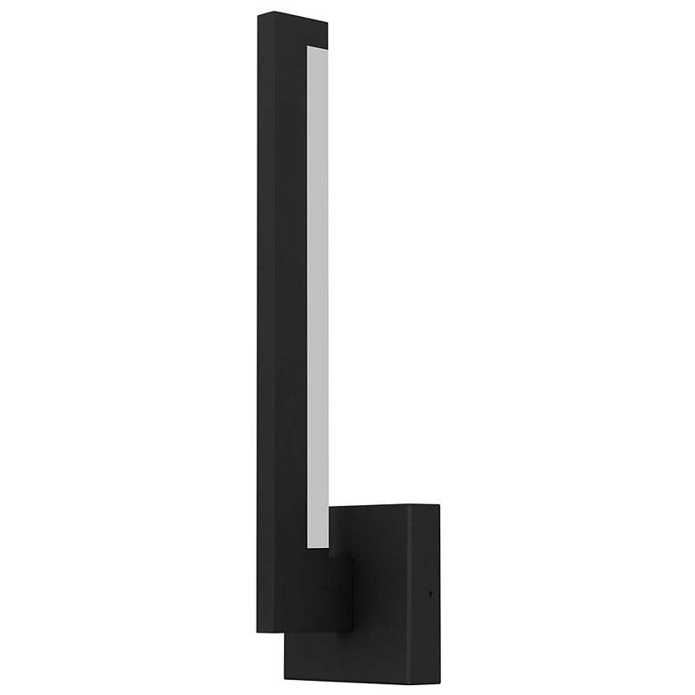 Image 2 Alteck Lana 18" High Sand Black LED Wall Sconce more views