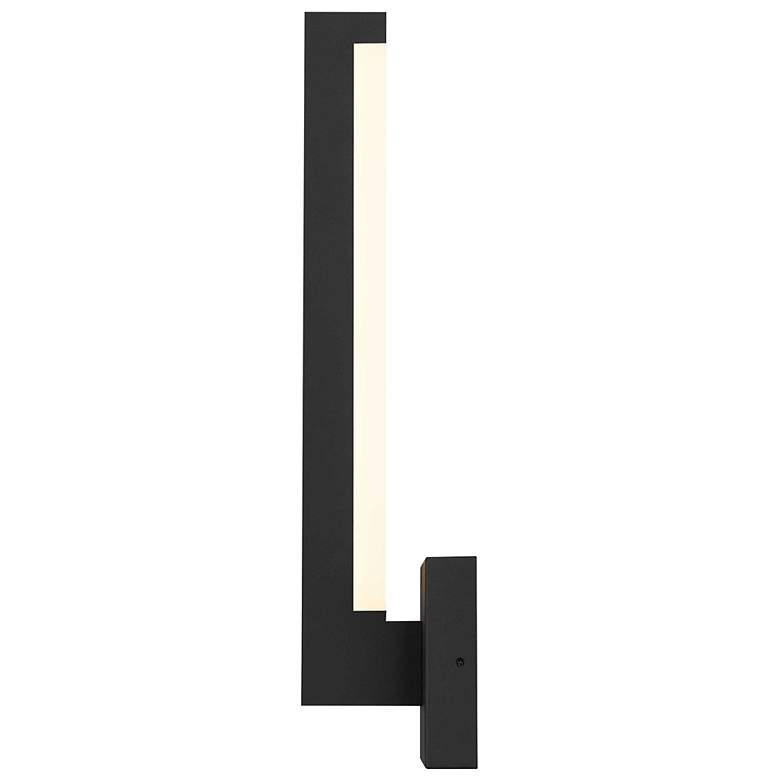 Image 4 Alteck Lana 18" High Sand Black LED Wall Sconce more views