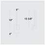 7_Alteck Lana 18" High Sand Black LED Wall Sconce more views