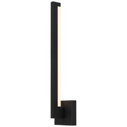 Alteck Lana 24" High Sand Black LED Wall Sconce