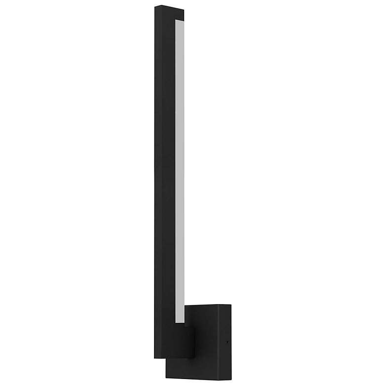 Image 2 Alteck Lana 24" High Sand Black LED Wall Sconce more views