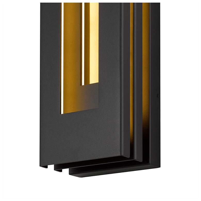 Image 3 Alteck Layer 18" High Sand Black LED Wall Sconce more views