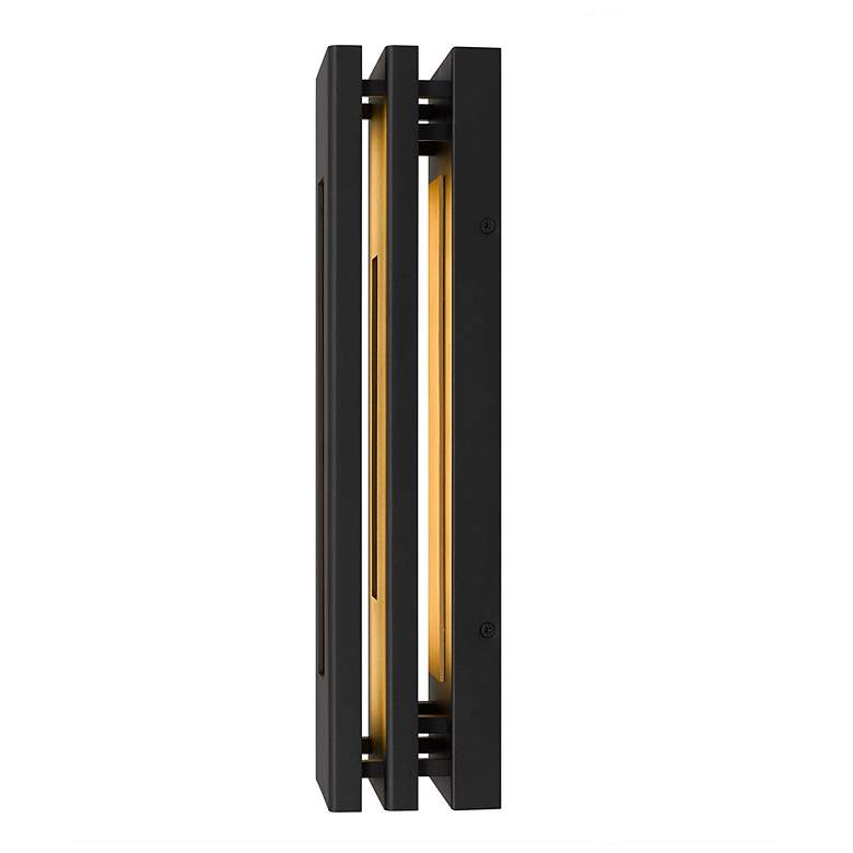Image 5 Alteck Layer 18" High Sand Black LED Wall Sconce more views