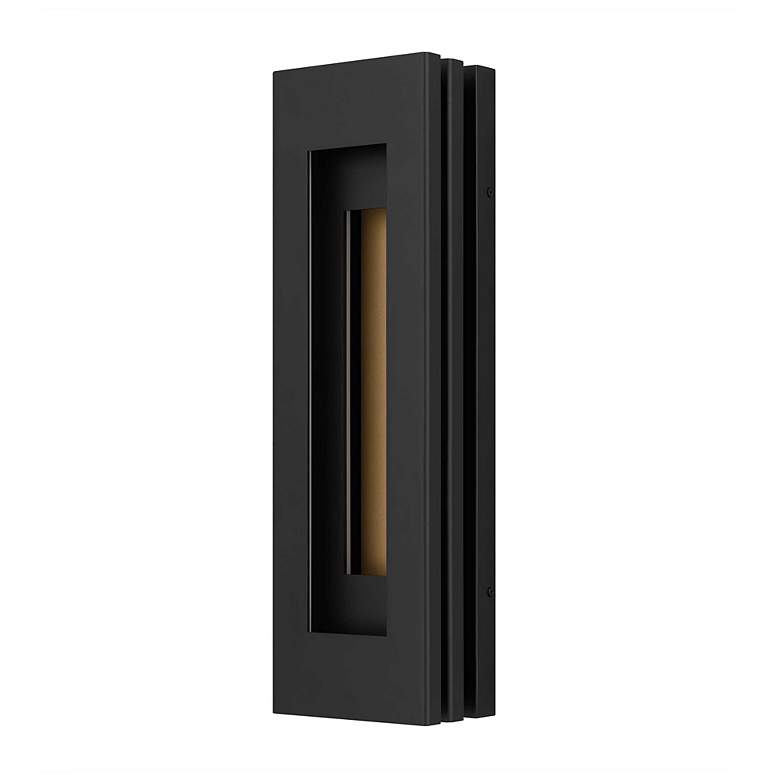 Image 2 Alteck Layer 22" High Sand Black LED Wall Sconce more views