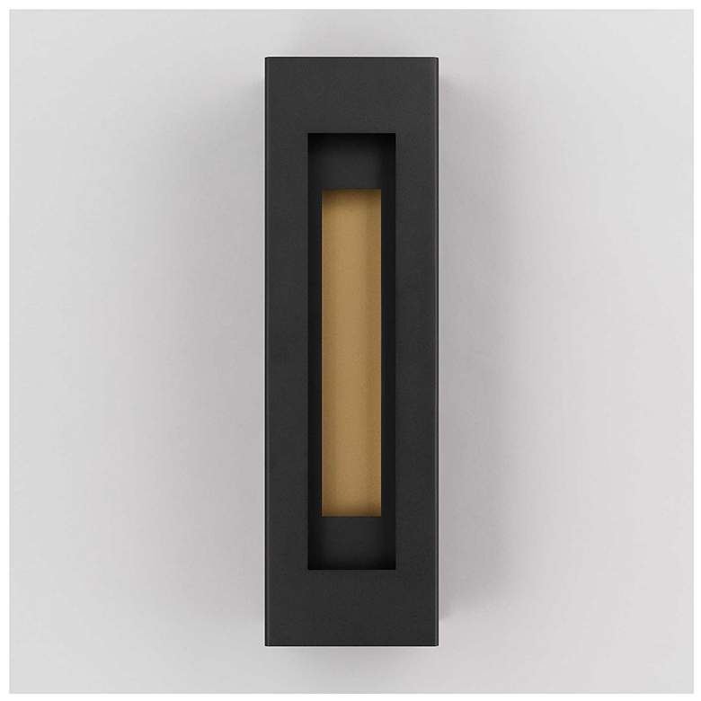 Image 4 Alteck Layer 22" High Sand Black LED Wall Sconce more views
