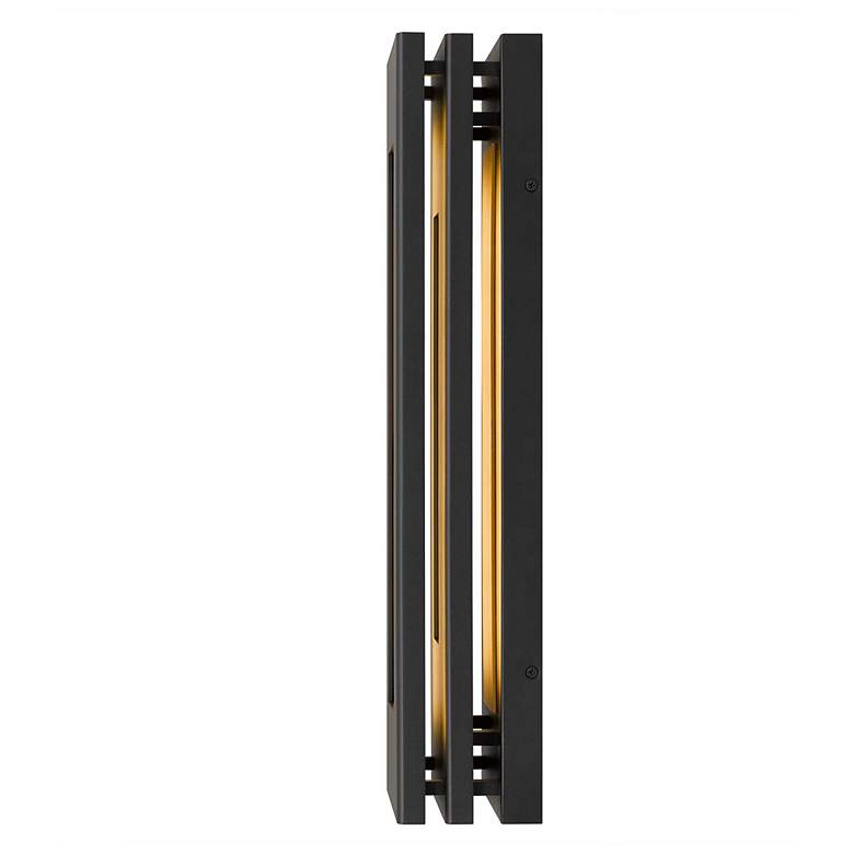 Image 5 Alteck Layer 22" High Sand Black LED Wall Sconce more views