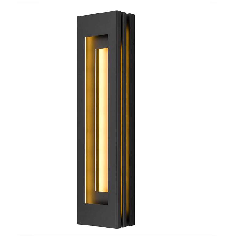 Image 1 Alteck Layer 30" High Sand Black LED Wall Sconce