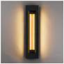 3_Alteck Layer 30" High Sand Black LED Wall Sconce more views