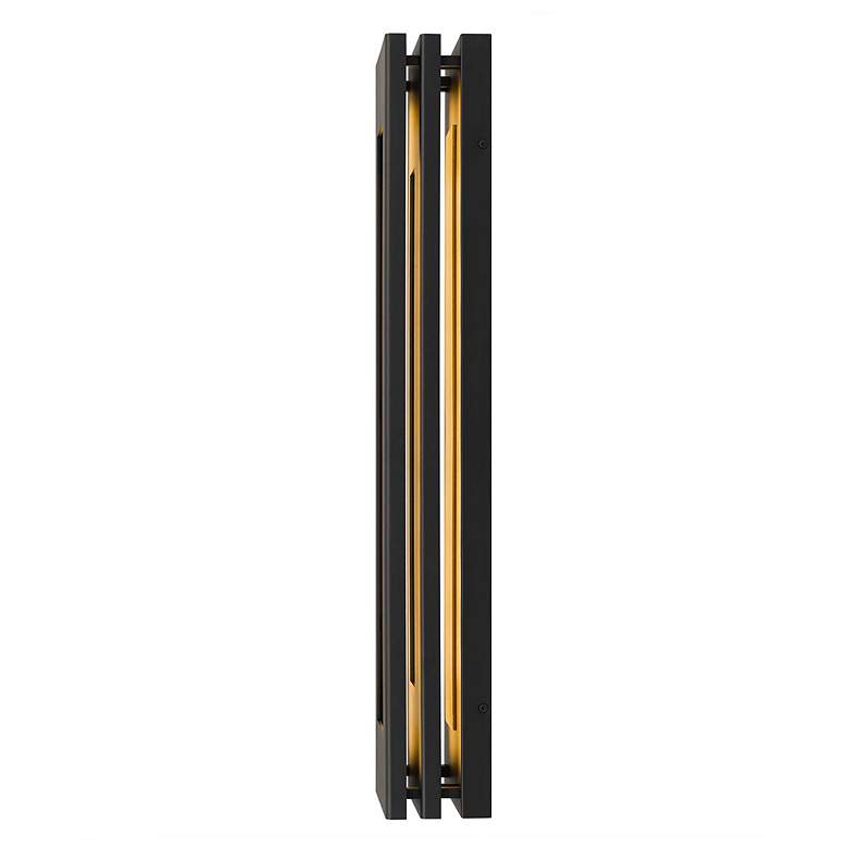 Image 5 Alteck Layer 30" High Sand Black LED Wall Sconce more views