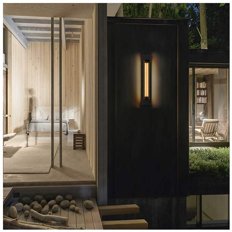 Image 6 Alteck Layer 30" High Sand Black LED Wall Sconce more views