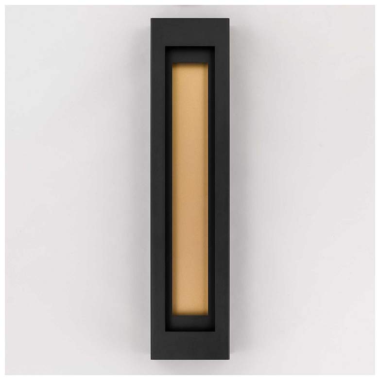 Image 4 Alteck Layer 38" High Sand Black LED Wall Sconce more views