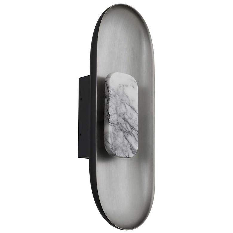 Image 2 Alteck Marilyn 20" High Brushed Aluminum LED Wall Sconce more views