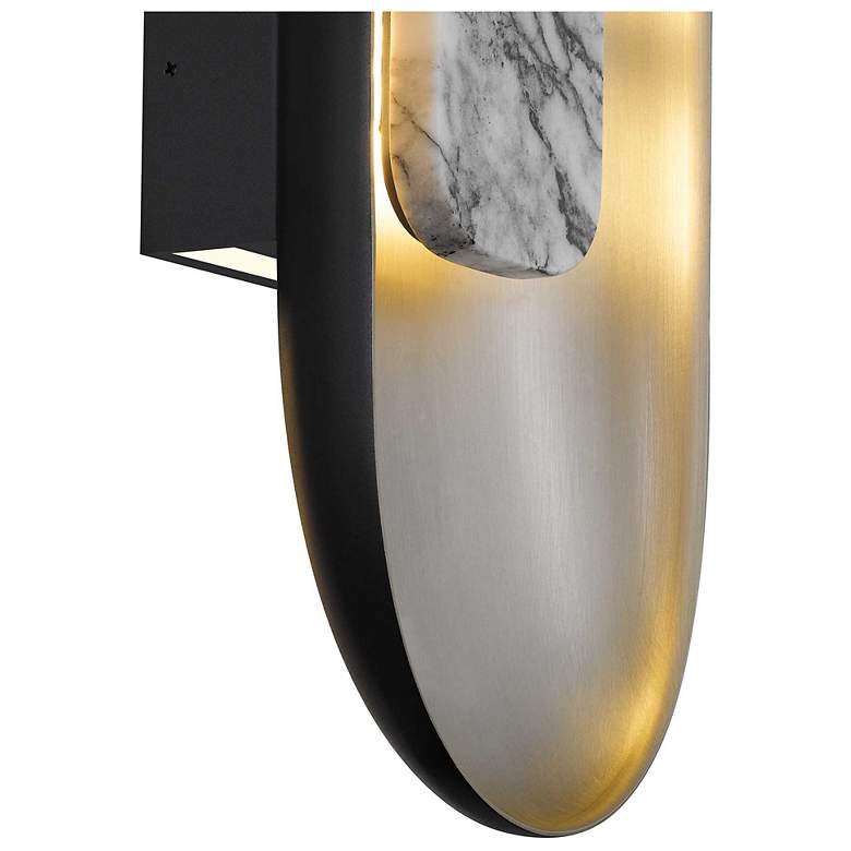 Image 5 Alteck Marilyn 20" High Brushed Aluminum LED Wall Sconce more views