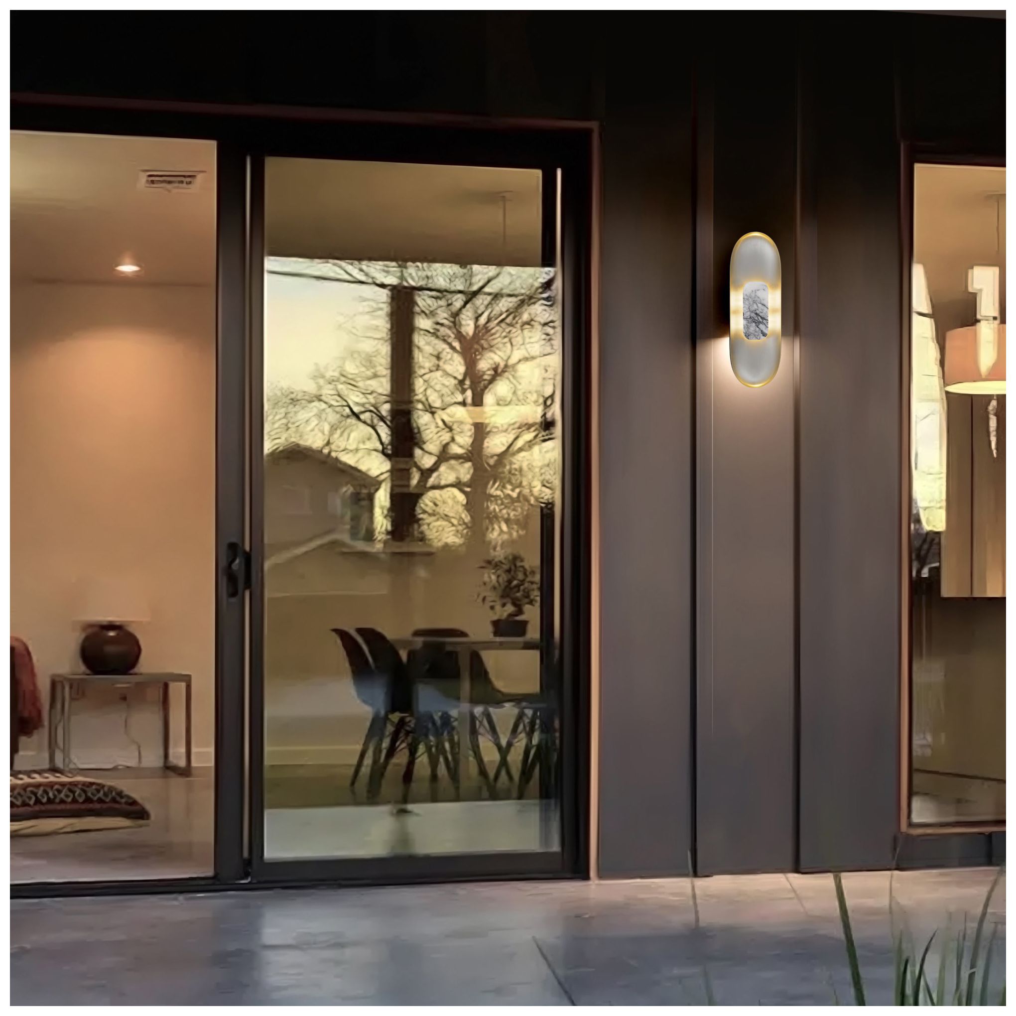 Alteck Marilyn 20" High Brushed Aluminum LED Wall Sconce