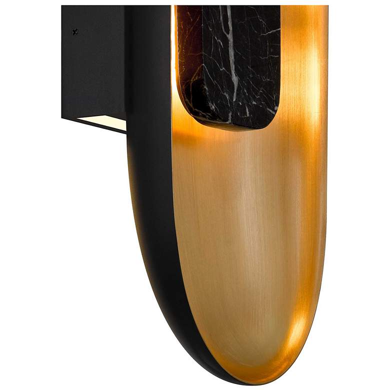 Image 5 Alteck Marilyn 20" High Brushed Brass LED Wall Sconce more views