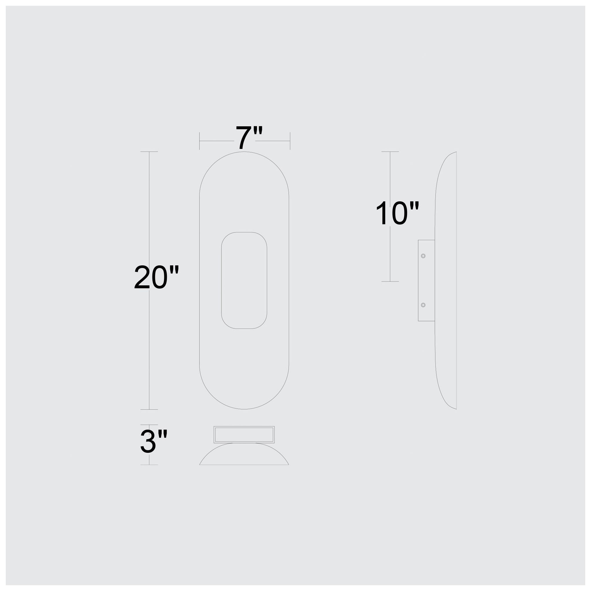 Alteck Marilyn 20" High Brushed Brass LED Wall Sconce