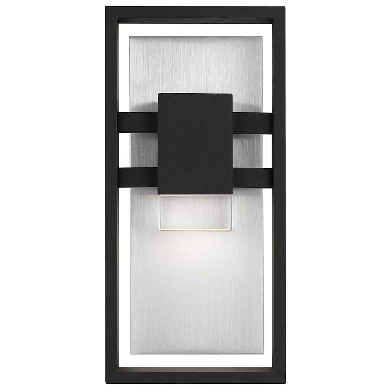 Image 3 Alteck Mars 12" High Sand Black LED Wall Sconce more views