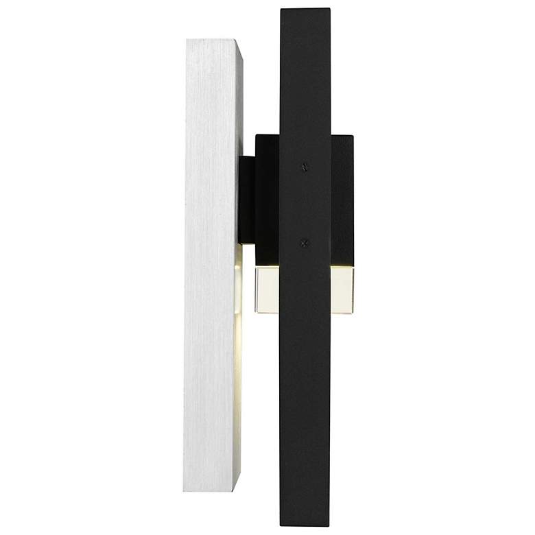 Image 4 Alteck Mars 12" High Sand Black LED Wall Sconce more views