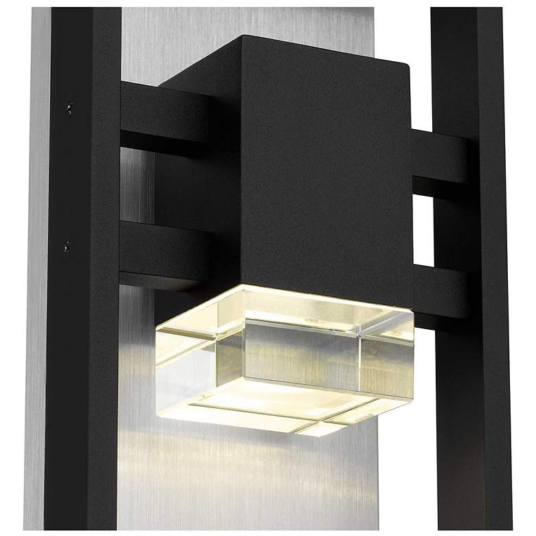 Image 5 Alteck Mars 12" High Sand Black LED Wall Sconce more views