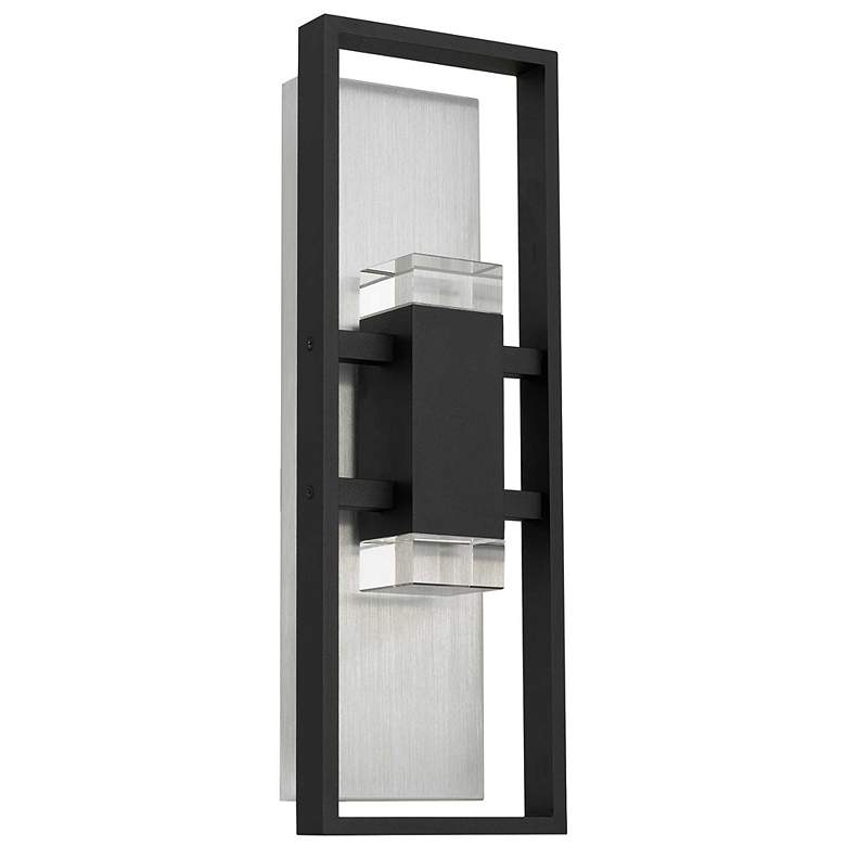 Image 2 Alteck Mars 18" High Sand Black LED Wall Sconce more views