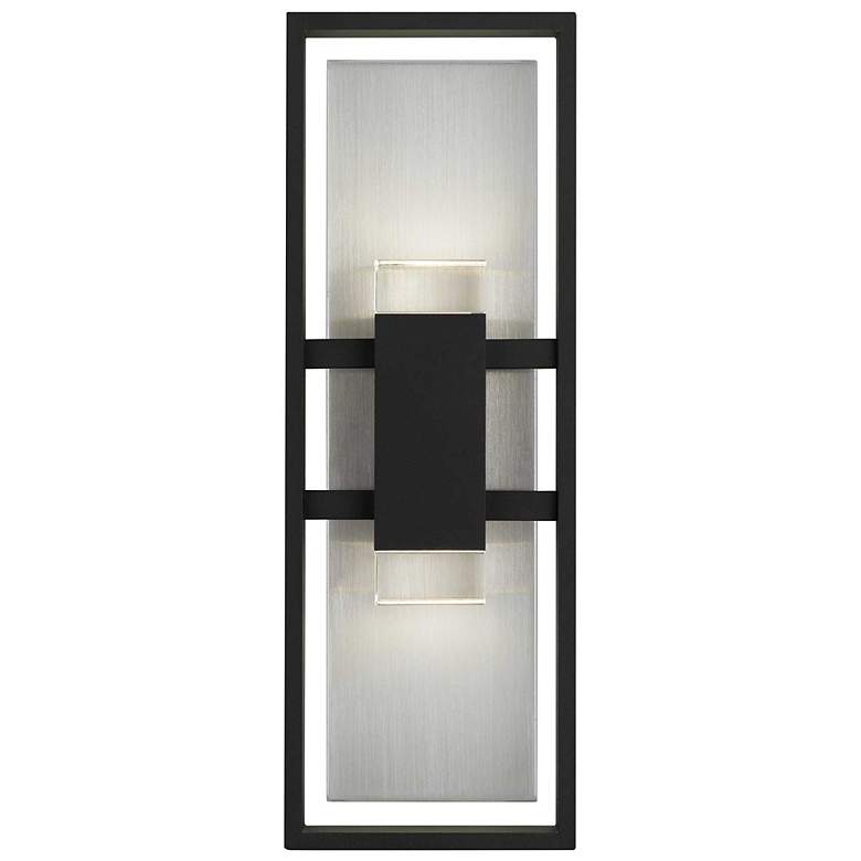 Image 3 Alteck Mars 18" High Sand Black LED Wall Sconce more views