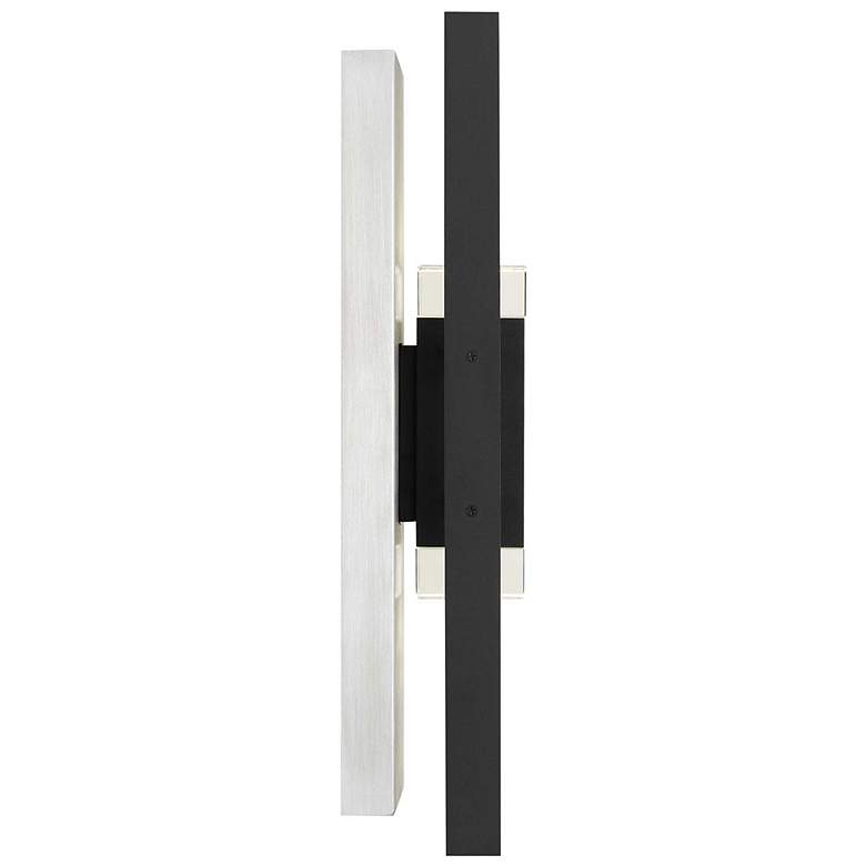 Image 4 Alteck Mars 18" High Sand Black LED Wall Sconce more views
