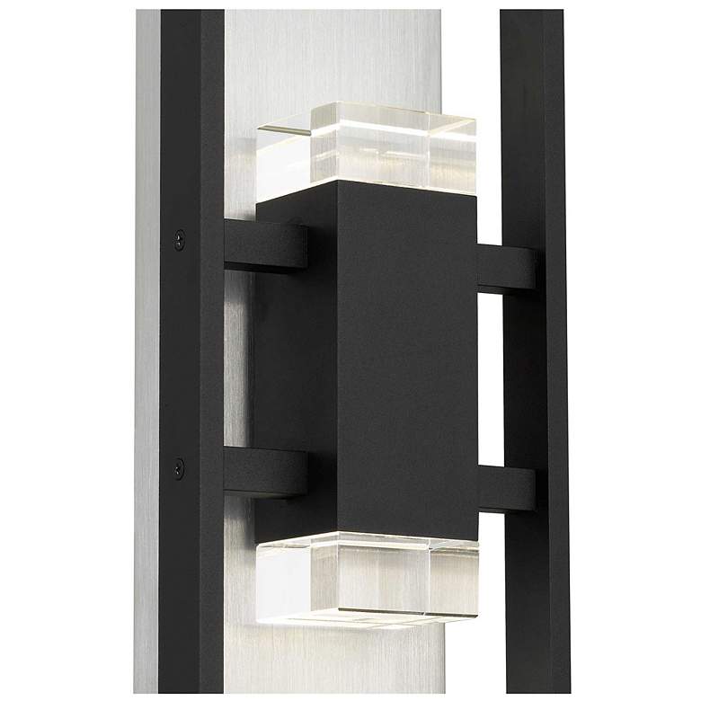 Image 5 Alteck Mars 18" High Sand Black LED Wall Sconce more views