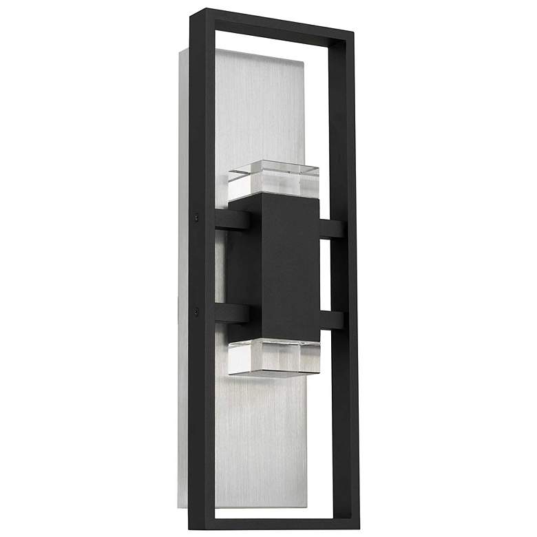 Image 2 Alteck Mars 24" High Sand Black LED Wall Sconce more views