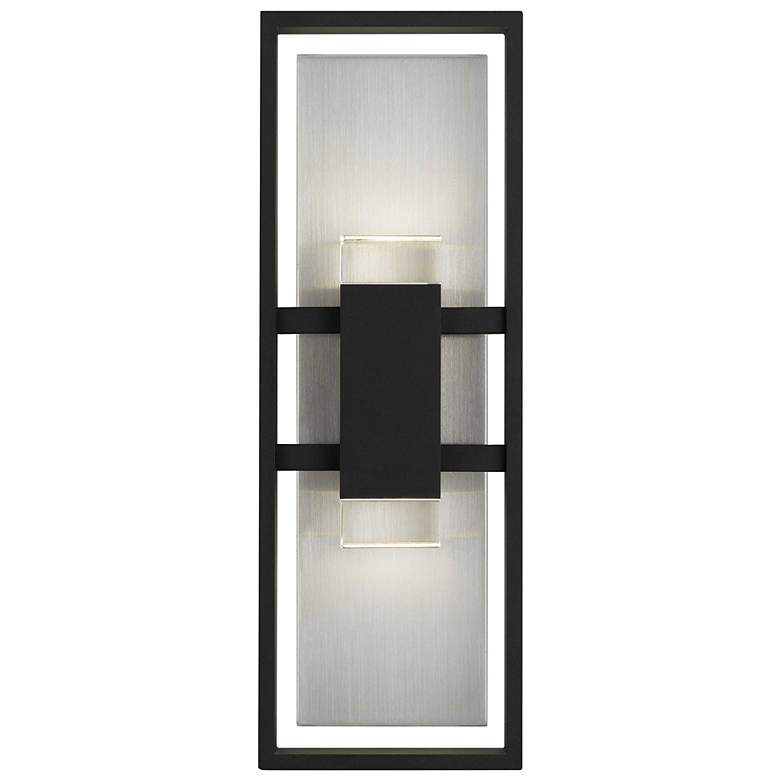 Image 3 Alteck Mars 24" High Sand Black LED Wall Sconce more views