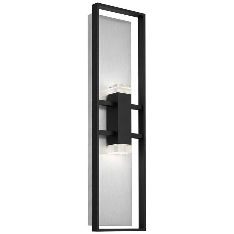 Image 1 Alteck Mars 32" High Sand Black LED Wall Sconce