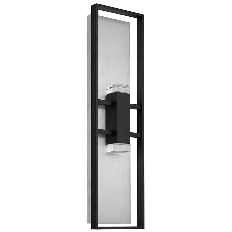 Image 2 Alteck Mars 32" High Sand Black LED Wall Sconce more views