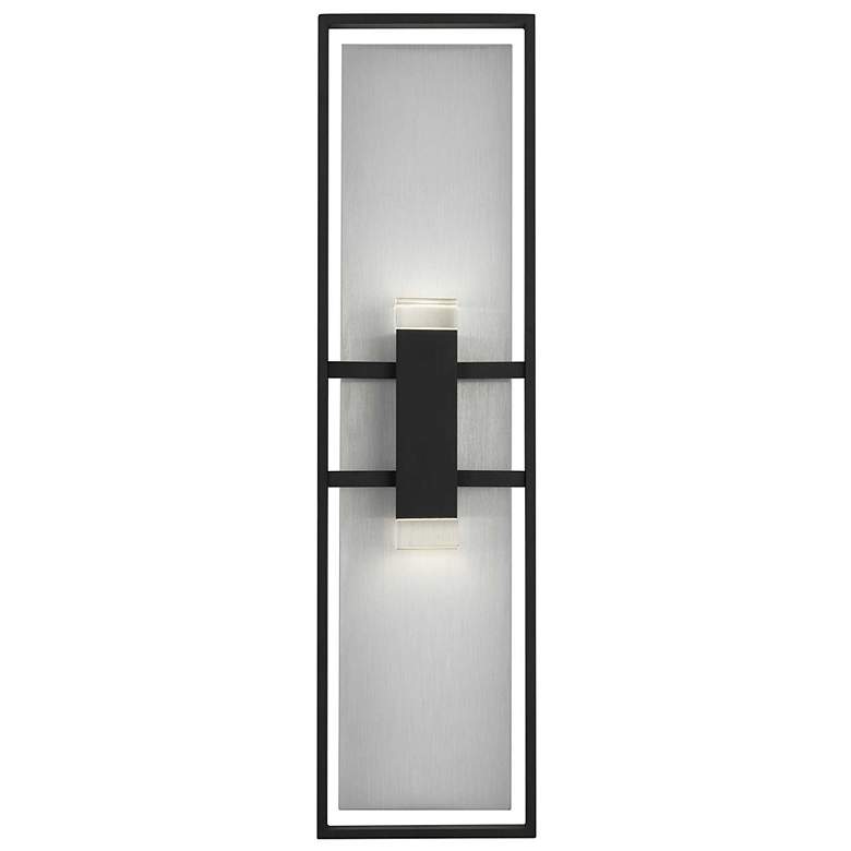 Image 3 Alteck Mars 32" High Sand Black LED Wall Sconce more views