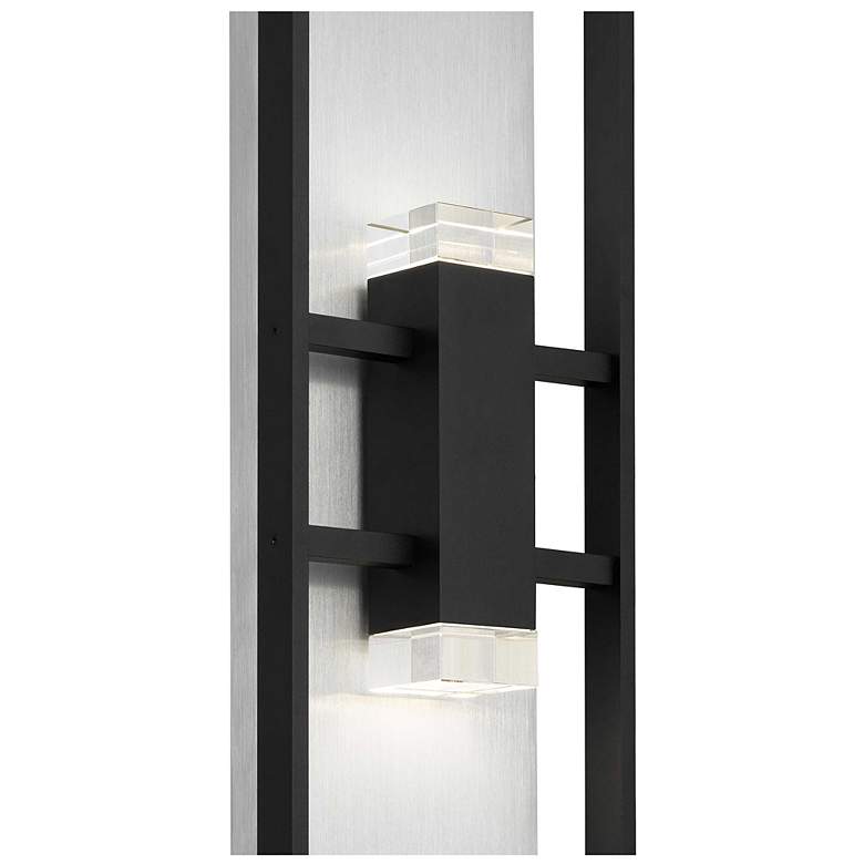 Image 5 Alteck Mars 32" High Sand Black LED Wall Sconce more views