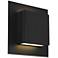 Alteck Miami 10 1/4" High Sand Black LED Wall Sconce