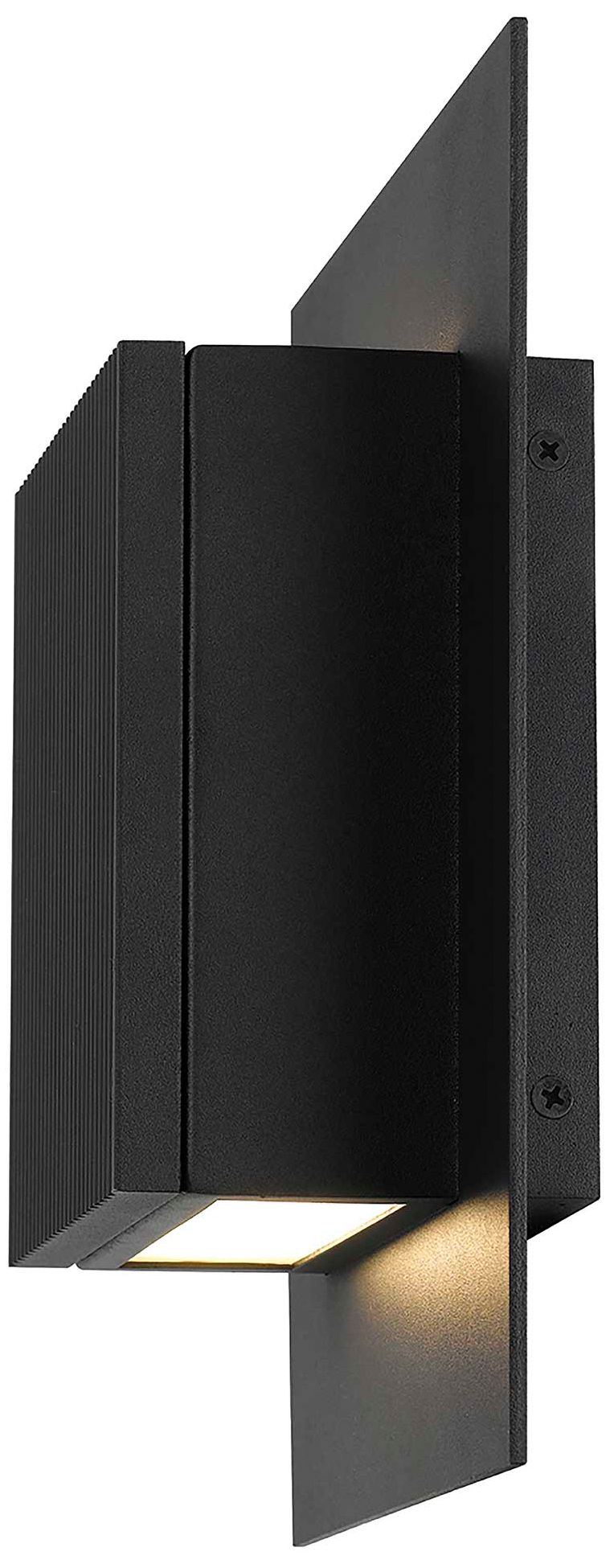 Image 4 Alteck Miami 10 1/4" High Sand Black LED Wall Sconce more views